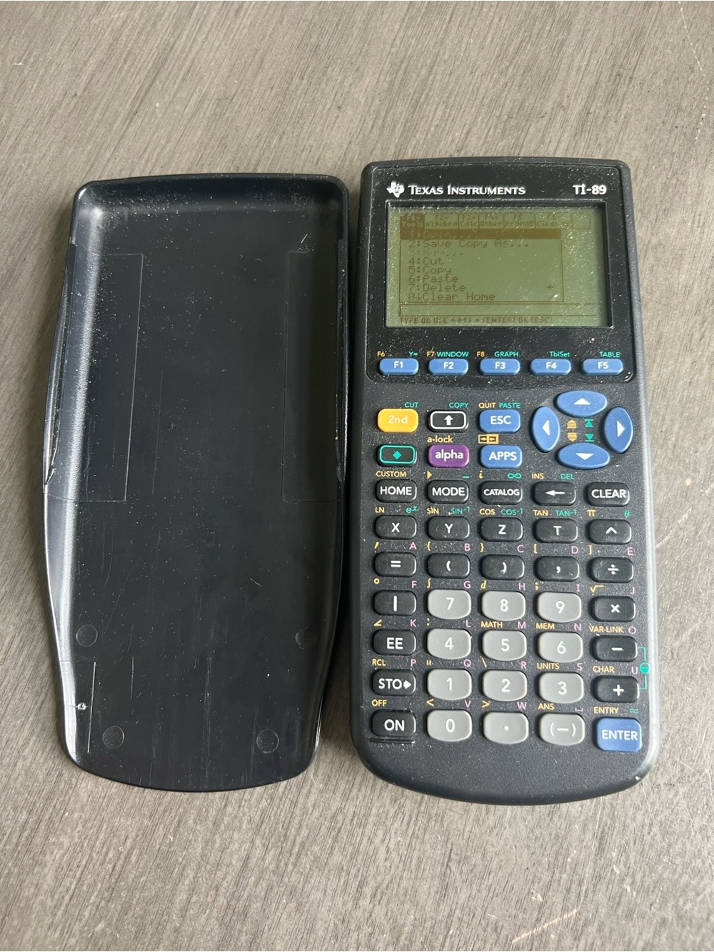Texas Instruments TI-89 Graphing Calculator - Black with Blue Accent Keys